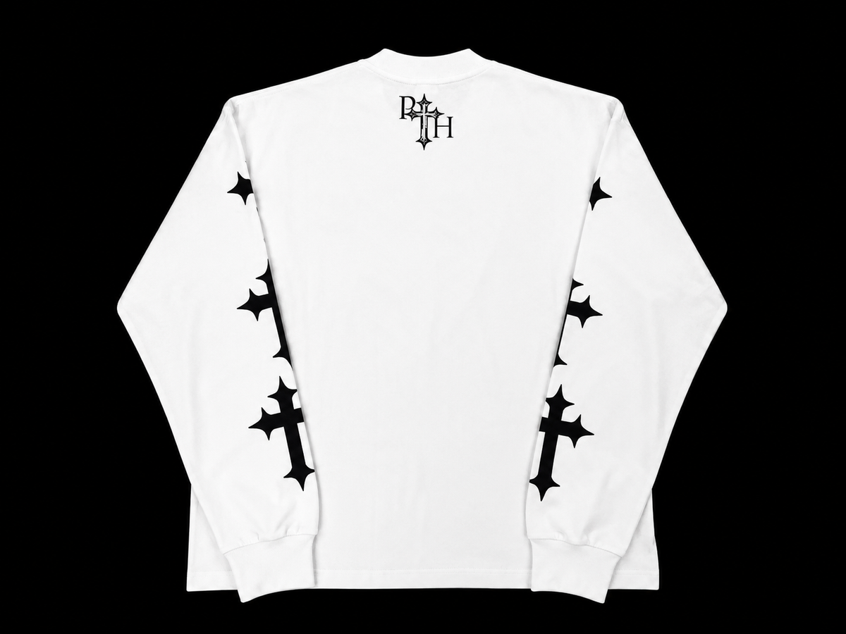 Dominion Core White Long Sleeve Tee