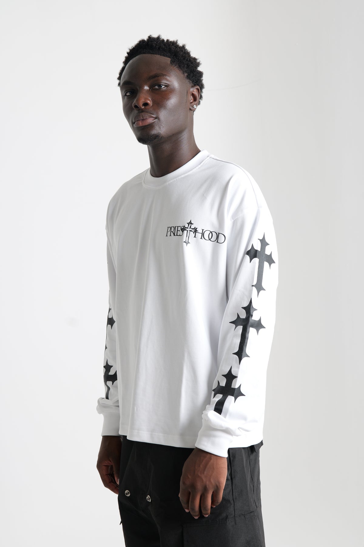 Dominion Core White Long Sleeve Tee