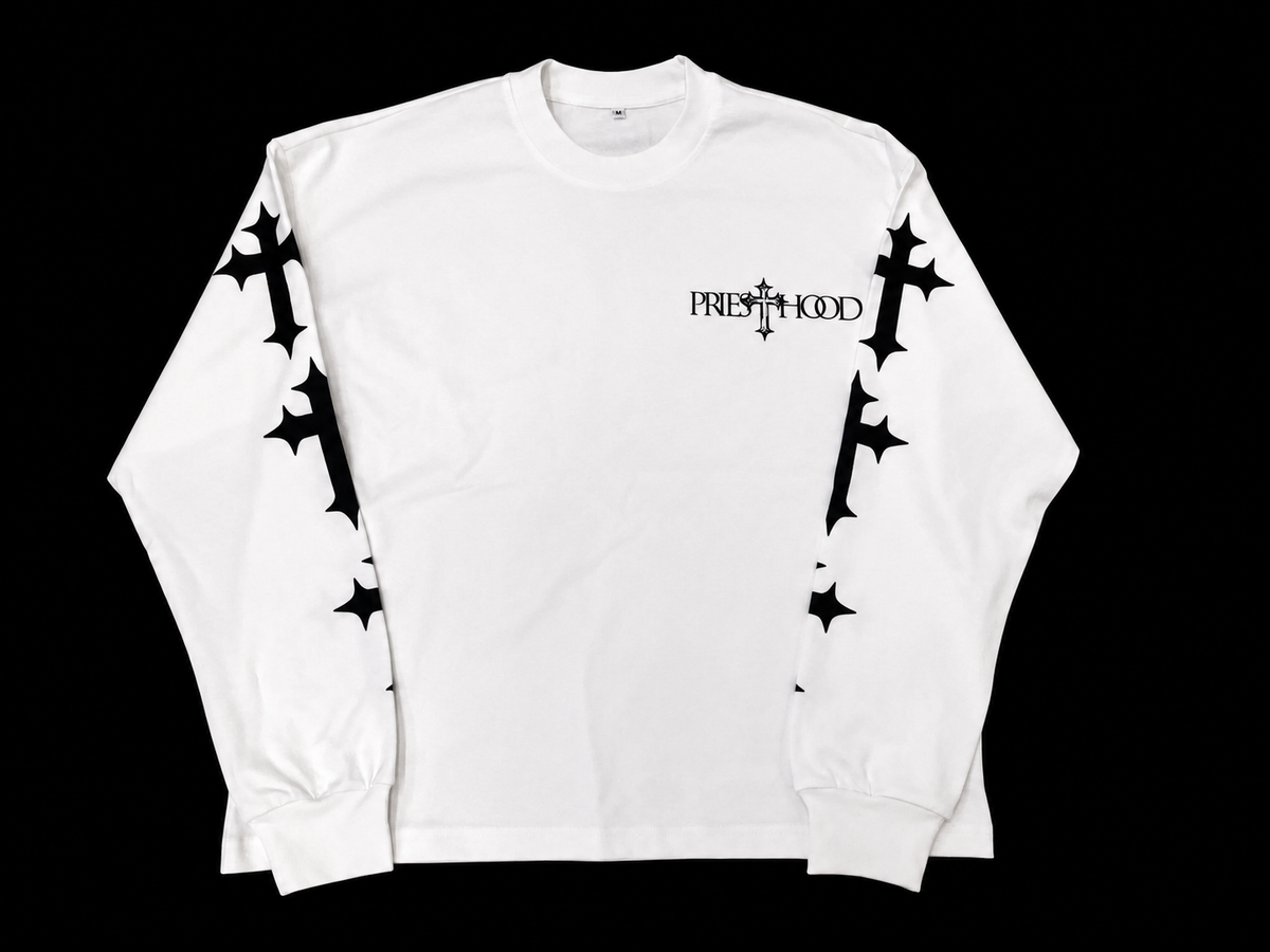 Dominion Core White Long Sleeve Tee